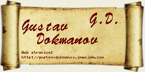 Gustav Dokmanov vizit kartica
